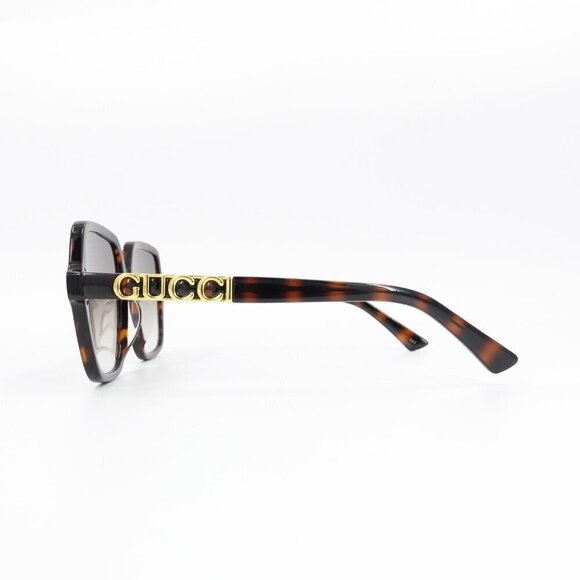 Gucci GG1189 Square Unisex Sunglasses Tortoise Brown OS - Picture 15 of 16